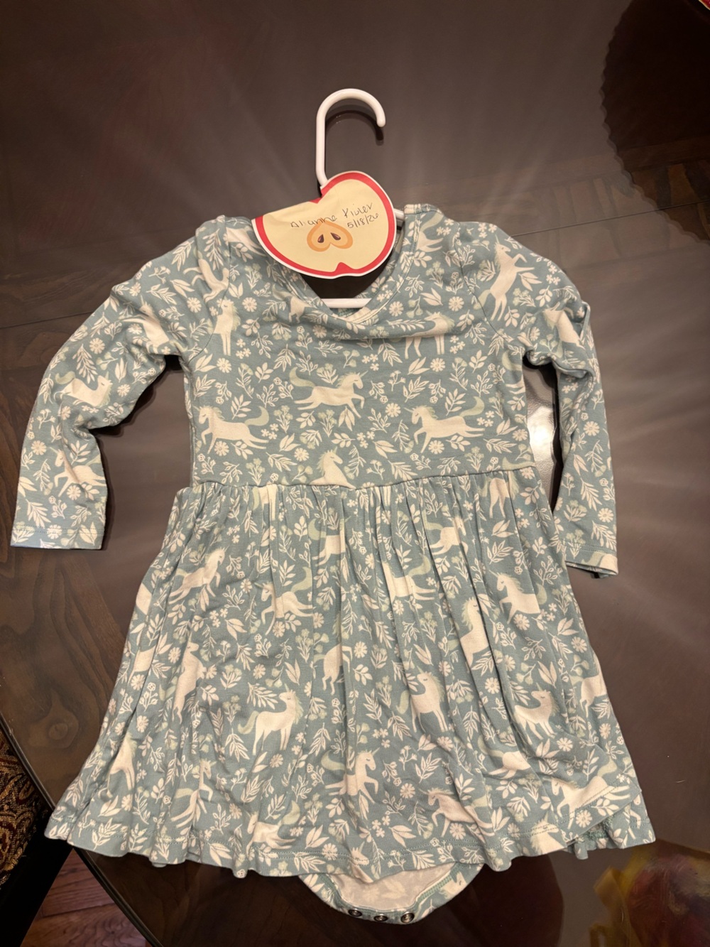 Little Sleepies Unicorn Twirl EUC 18-24 months long sleeve